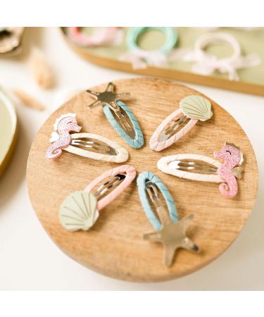 Shop Paper Dragon Special 48 Durable Hair Clips & Gums - Colorful Accessory Set for Kids with Glitter Fabric Cover - Perfect for Long & Fine Hair | Mermaid Theme - Buy Online on GoSupps.com