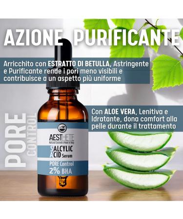 Aesthete AESTHETE Nocturne Salicylic Acid Serum 2% | Anti-Imperfection Gel Face Scrub for Oily and Combination Skin | For Enlarged Pores Pimples Blackheads Acne Teenagers Men Women | 100 ml - Buy Online on GoSupps.com