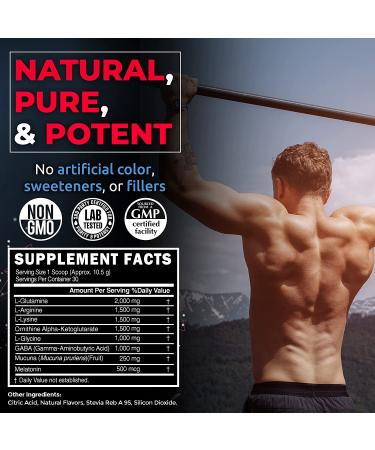 HGH Supplements for Men & Women - Regains MAX Human Growth Hormone - Anabolic Bodybuilding Booster - Workout Enhancer - Clear Muscle Builder Powder - Buy Online on GoSupps.com