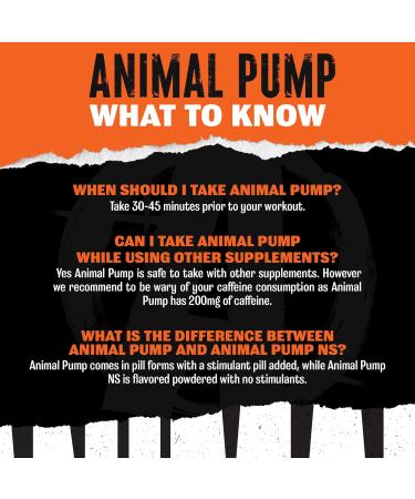 Animal Pump Pre-Workout Supplement for Energy Focus and Muscle Volumizing with Nitric Oxide Boosters Including Stims and Nootropics Creatine and Ultimate Pump Enhancer 30 Packs - Buy Online on GoSupps.com