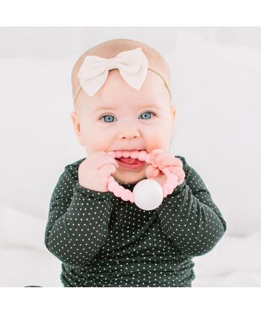 Ryan and Rose Cutie Teether Rattle in Taffy - Soothing Baby Toy - Buy Online on GoSupps.com