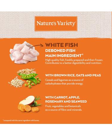 Nature's Variety Healthy Grains - Mini Adult Dog Food - White Fish - 1.5kg - Buy Online on GoSupps.com