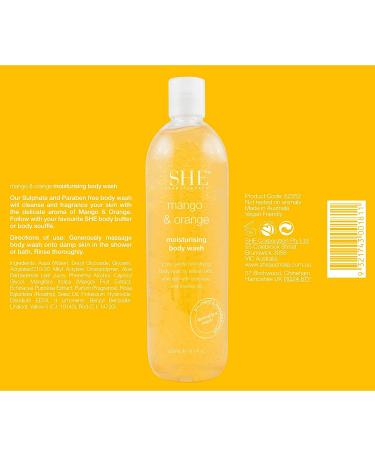 Om She Aromatherapy Mango & Orange Body Wash - Soothing and Refreshing Cleanser - Buy Online on GoSupps.com