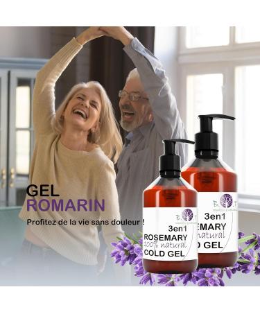 B.O.T Cosmetic & Wellness - Gel Rafra chissant 3en1 au Romarin | Muscles Circulation Relaxant Sportif | Huile CBD Cr me D contractant Essentiel 250 ml - Buy Online on GoSupps.com