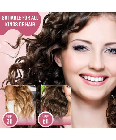 SHOPTOP Heatless Curlers Headband - Set of Heatless Hair Curlers for Natural Waves - Pink Hair Accessories for Women and Girls - Buy Online on GoSupps.com
