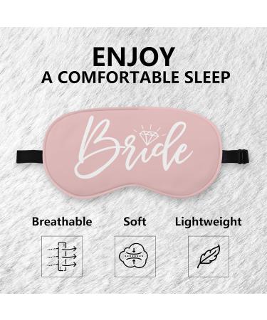 Bride Silk Eye Mask for Sleeping | Adjustable Blindfold - Perfect Bridal Shower & Wedding Gifts - Buy Online on GoSupps.com