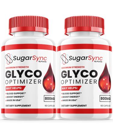 (2 Pack) Sugar Sync Glyco Optimizer Sugarsync Glyco Optimizer Sugar Sync Cleanse Glyco Extra Strength Formula Sugar Synce Overall Wellness Support Reviews Sugarsync Maximum Strength (120 Capsules)
