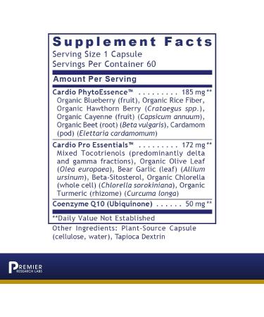 Premier Research Labs CardioVen - Herbal Heart Support with CoQ10 Blueberry and Hawthorn Berry - Vegan & Vegetarian - 60 Plant-Based Capsules - Buy Online on GoSupps.com