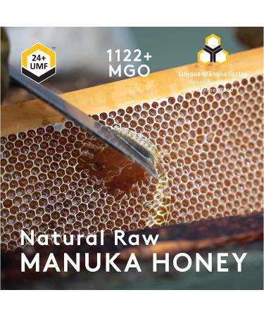 Buy New Zealand Honey Co. Raw Manuka Honey UMF 24+ | MGO 1122+ - 250g (8.8oz) - Buy Online on GoSupps.com