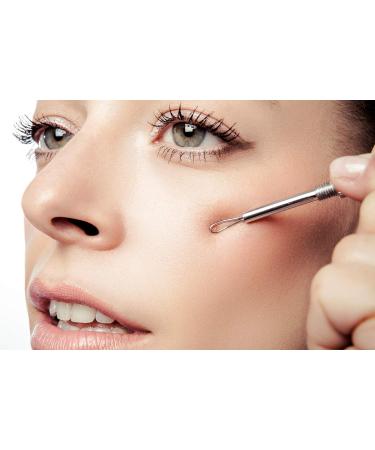 REMOS Comedone Squeezer & Pimple Remover - Stainless Steel Milia Knife with Stylus & Loop for Effective Skin Care | International Shipping Available - Buy Online on GoSupps.com