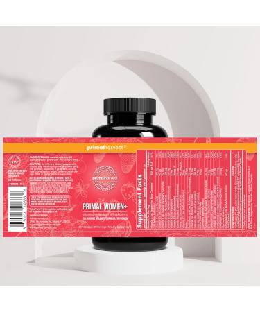 Primal Harvest Multivitamin for Women Vitamin A Vitamin C Vitamin D and E Vitamin B12 B6 Biotin Zinc Supplements 60 Capsules (Womens 2 Pack) Unflavored 30 Count (Pack of 2) - Buy Online on GoSupps.com