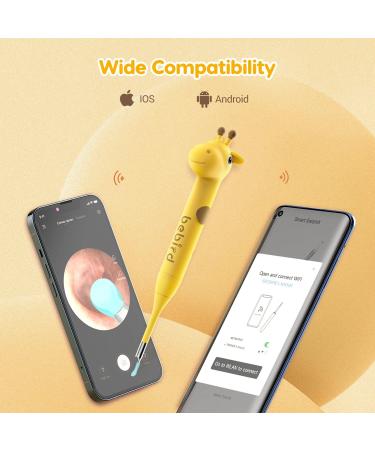 Bebird Ear Wax Removal Kit for Kids | Visual Ear Cleaner with Camera for iPhone, iPad, Android | 12Pcs Tips | D3 Pro Yellow - Buy Online on GoSupps.com