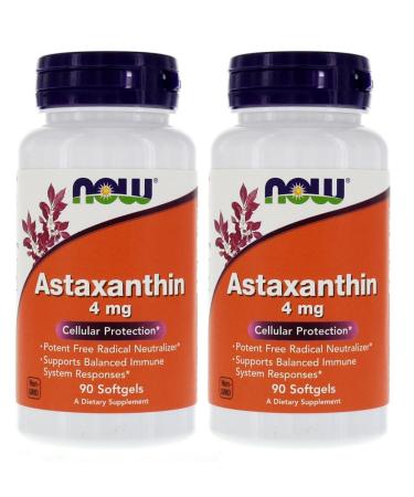 Astaxanthin 4mg 90 Softgels (Cellular Protection) (Pack of 2)