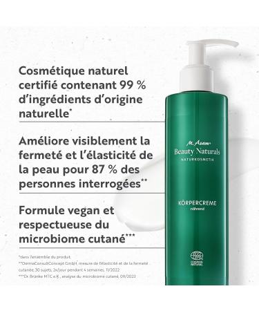 M. Asam Beauty Naturals Body Cream (250ml) - Moisturizes the skin and ensures more elasticity firms and smooths certified natural cosmetics in sustainable packaging vegan body care - Buy Online on GoSupps.com
