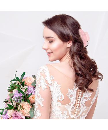 Gjinxi Bride Claw Hair Clip Pink Acrylic Hair Clip with Rhinestone Bride Logo Bride Bridesmaid Gift for Wedding Banana Barrettes Hair Decorations for Bachelorette Party Decorations Bridal Shower - Buy Online on GoSupps.com