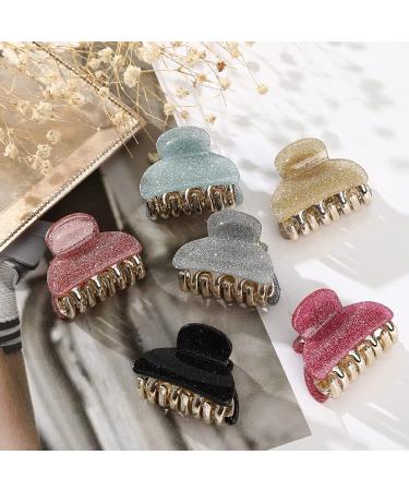12 Pcs Small Hair Claw Clips for Women Girls - Bling Sequins Jaw Clips for Thick Thin Hair - Non Slip Strong Hold Hair Clamps (Dot Sequins) - Buy Online on GoSupps.com