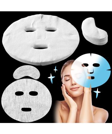 200 Pieces Pre Cut Facial Mask Paper Sheets White DIY Facial Paper Sheet Natural Spa Skin Care Fiber Paper Non Woven Beauty Face Masks with 60 Pieces Eye Mask Paper for Women Girl Facial Creams Spa - Buy Online on GoSupps.com