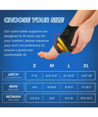 Sioven Ankle Support Brace for Sprained Ankle & Ligament Damage Sports Protect Plantar Fasciitis Achilles tendonitis Injury Recovery Adjustable Ankle Brace Wrap Strap for Men and Women (XL) - Buy Online on GoSupps.com