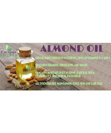 Sweet Almond Oil - 16 oz Cold Pressed Natural & Pure for Face Skin & Hair | Extra Virgin Unrefined Premium Quality - Buy Online on GoSupps.com