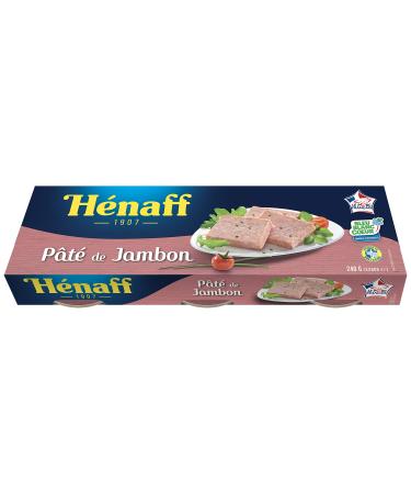 HENAFF Ham Pâté Blue White Heart 3 x 80 g - Pack of 8