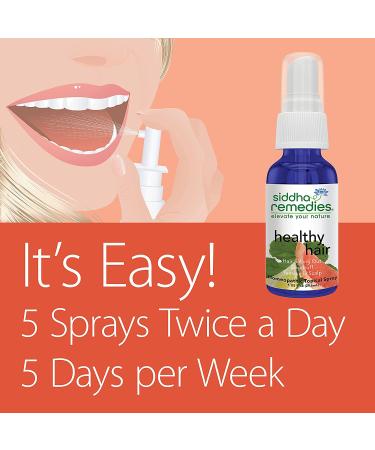 Siddha Remedies Healthy Hair - Hair Growth & Dandruff Treatment | Homeopathic Solution w Cell Salts - Buy Online on GoSupps.com