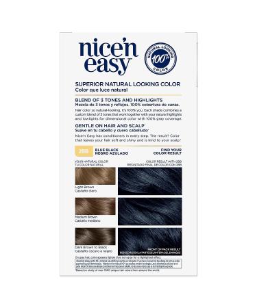 Clairol Nice'n Easy Permanent Hair Dye 2BB Blue Black 6.26 Fl Oz - Pack of 1 - Buy Online on GoSupps.com