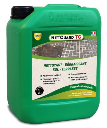Dirty Greasy Cleaner - Net Guard - Greasy Stain Vegetable Formula - Acts 30 Min-All Stone Travertine Marble-5L-40m