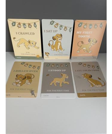 Lion King Baby Milestone Cards - Mum to Be Gift - Baby Keepsake - Buy Online on GoSupps.com