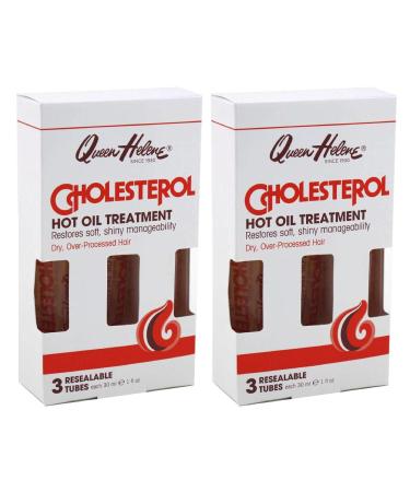 Queen Helene Cholesterol Hot Oil Treatment 3 Count - 1oz Tubes (Pack of 2) - Buy Online on GoSupps.com
