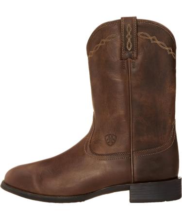 Ariat Heritage Roper Western Boots - Men's 12 Distressed Brown Leather Country Boot - Buy Online on GoSupps.com