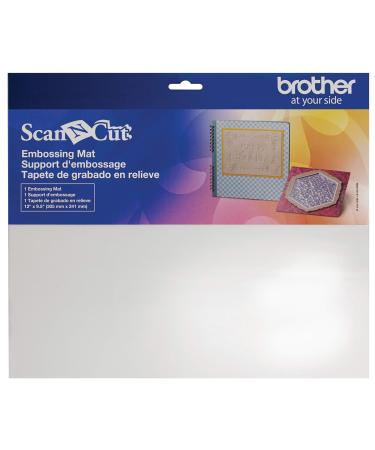 Brother ScanNCut Embossing Mat CAEBSMAT1  12 x 9.5  Use with Paper and Metal Sheets for Greeting Cards  Stationary and More