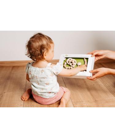 Eco-Friendly Baby Gift Set | Sustainable Wooden Toys Pacifier Chain & Rattles for Boys & Girls | Neutral Baby Equipment by Green Bambino - Buy Online on GoSupps.com