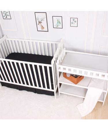 CaSaJa Diaper Changing Pad Cover for Baby Girls Set of 3  Snug Fit 4-Sided Contoured Changing Table Pad 16x31 16x32  Fitted Change Pad Sheet Gray Purple Pink  100% Silky Soft Breathable Microfiber Light Grey & Light Purple & Pink Pack of 3 - Buy Online on GoSupps.com