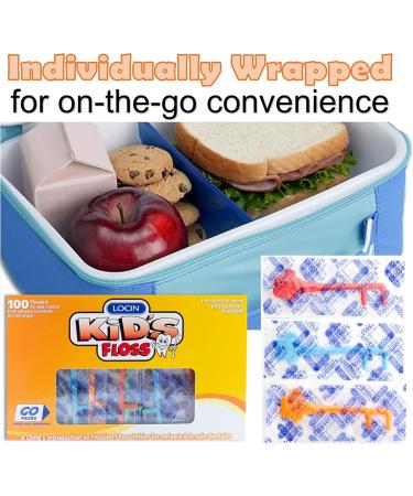 Kids Floss - 200 Individually Wrapped Kids Flossers. - Buy Online on GoSupps.com