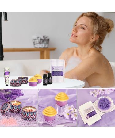 Happy Birthday Gifts for Women - Relaxing Spa Set & Self Care Kit | Unique Birthday Gift Ideas for Her Mom Sister Wife & Friends - Purple Set - Buy Online on GoSupps.com