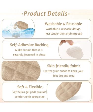 6 Pairs Metatarsal Pads for Women | Anti-Slip Ball of Foot Cushions for Pain Relief & Bunion Support - Buy Online on GoSupps.com