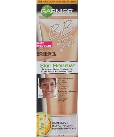 Garnier Skin Renew BB Cream Medium/Dark - 2.5 Fl Oz | Hydrating Perfecting Cream for All Skin Types - International Shipping Available - Buy Online on GoSupps.com