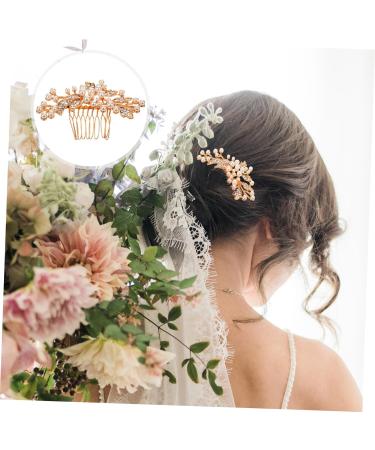 Didiseaon Rhinestone Side Comb Bride Hair Comb Wedding Hair Comb Bridal Hair Side Comb Pearl Hair Comb Bridal Hair Comb Wedding Hair Side Comb Rhinestones Miss Accessories Silver - Buy Online on GoSupps.com