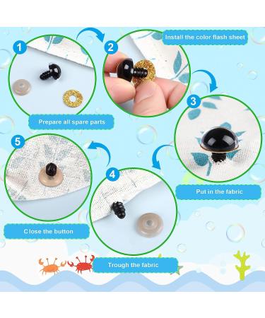 180Pcs Safety Eyes and Noses for Amigurumi Craft - DIY Stuffed Animals & Dolls - 12-30mm Shiny Plastic Eyes - Toy Making Supplies - Buy Online on GoSupps.com