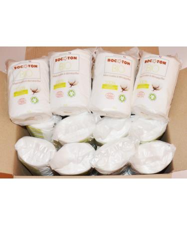 960 Maxi Oval Slimming remover 100 % organic cotton ecocert softer than cotton washable economical and practical for cosmetic and skin care application