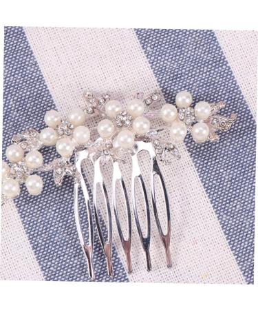 Ipetboom 1pc Wedding Hair Accessories for Women Alloy Comb Wedding Hair Decoration Bridesmaid Hair Accessories Special Occasion Hair Accessories Bridal Headdress Tiara Pearl Hair Comb Miss - Buy Online on GoSupps.com