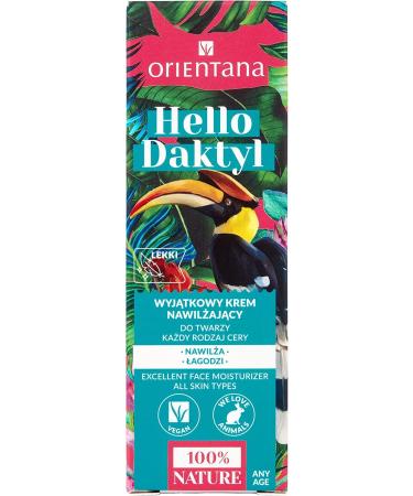 Orientana - Natural Moisturising Face Cream Hello Dactyl | Date Extract | Natural Vegan | Light Cream-Gel Texture | Nourishes Moisturises and Regenerates Every Skin Type - 40ml DATE & LOTUS FLOWER - Buy Online on GoSupps.com