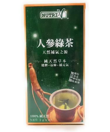 Ginseng_Green Tea 2g x 20bags - Natural Herbal Tea - Buy Online on GoSupps.com