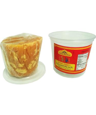 Kolhapuri Gur (Jaggery) 5kg PET Jar - Unrefined Cane Sugar - Gluten-Friendly & Vegan - Non-GMO - No Fillers - Pack of 1 - Buy Online on GoSupps.com