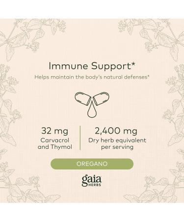 Gaia Herbs Oil Of Oregano Immune and Antioxidant Support - 180 Vegan Liquid - Buy Online on GoSupps.com
