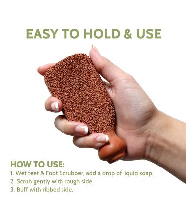 Pumice Stone Foot Exfoliator Scrubber for Callus Removal - Long Lasting & Durable (5+ Years) - Buy Online on GoSupps.com