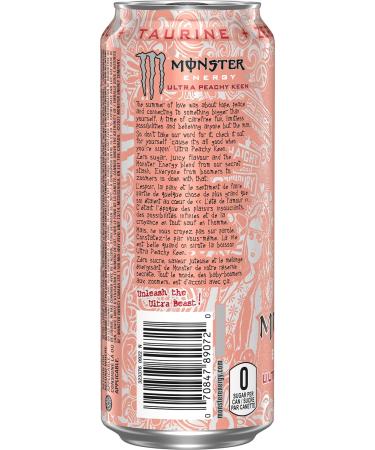 Monster Energy Ultra Peachy Keen 473mL Cans Pack of 12 - Buy Online on GoSupps.com