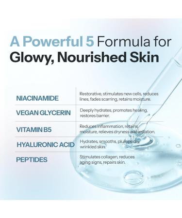 Glow Muse Niacinamide Face Serum Dermatologist Tested Anti-Aging Korean Skin Care Deep Hydration for Glass Skin Calms Redness Refines Pores Clean Vegan Beauty 1.69 Fl Oz - Buy Online on GoSupps.com