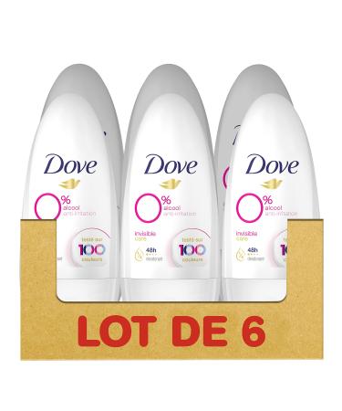 Women's Roll-on Deodorant 0% Invisible Care, anti-irritation and anti-marks, alcohol-free, 48-hour protection & care