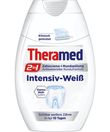 Theramed 2in1 Intensive White Toothpaste & Mouthwash Pack of 3 (3 x 75 ml) Intensive White 75 ml (Pack of 3)